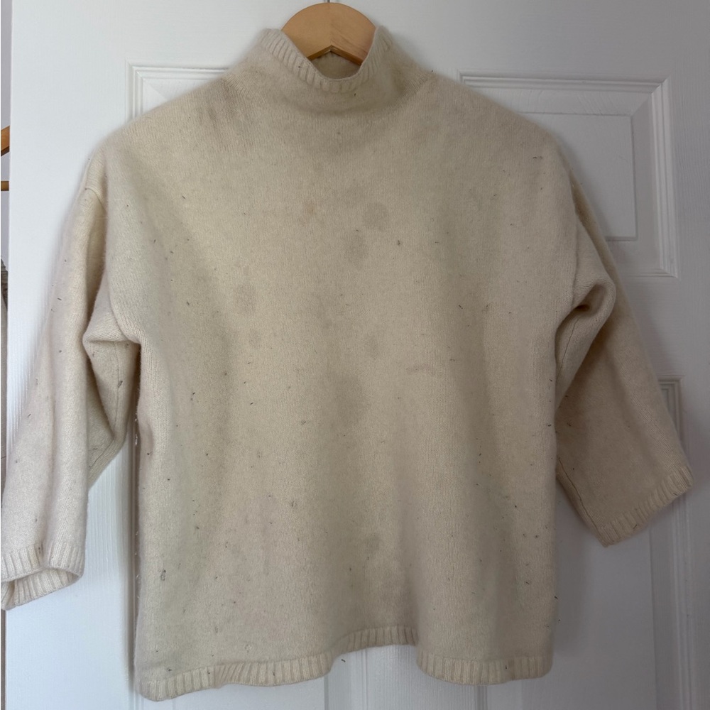 Go Cashmere Cream Cashmere Women's Sweater